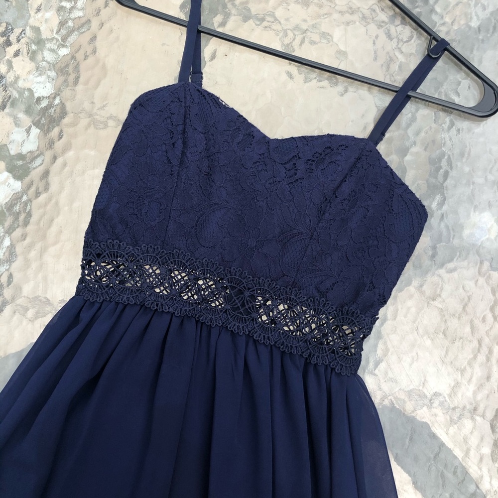 Mini navy dress